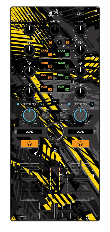 Reloop Mixtour Skin Ridge Yellow
